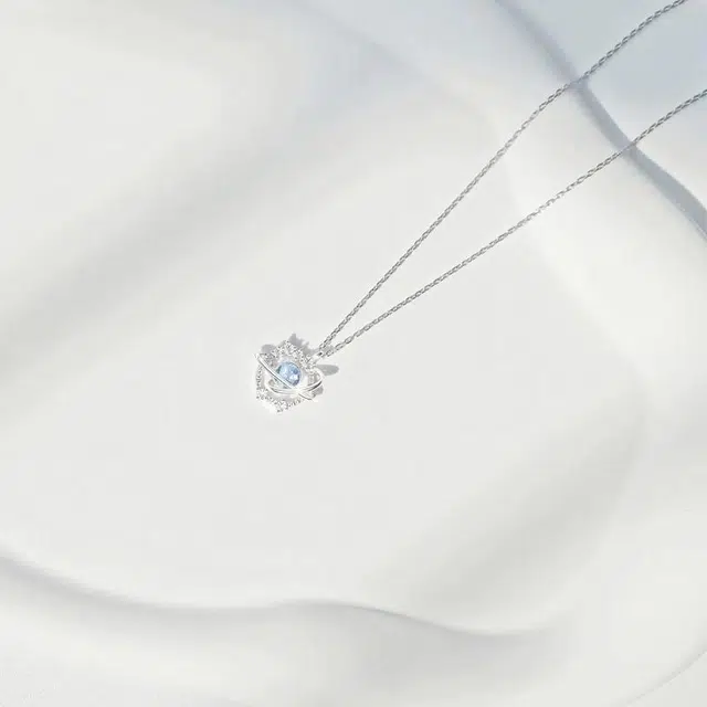 万娜 梦幻星球 高级小众设计轻奢锁骨链 合金 项链 女款