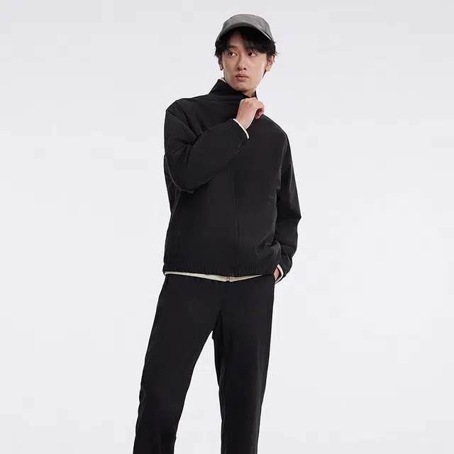 美特斯邦威 户外立领机能运动纯色夹克外套 男女同款