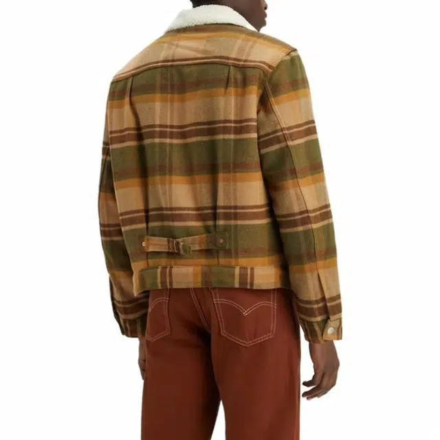 Levis Type I Plaid Sherpa Trucker Jacket