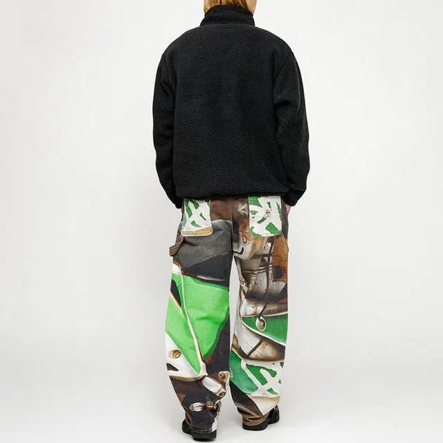 Stussy SS24 POLAR FLEECE HALF ZIP MOCK NECK Logo