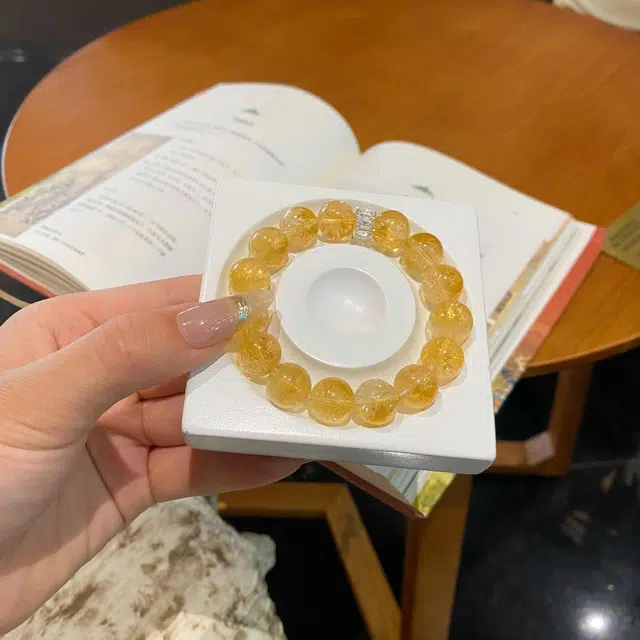 久爱 八方来财 财源滚滚暴富闪耀转运手饰 金光璀璨锆石国潮时尚 水晶 手串 男女同款情侣款