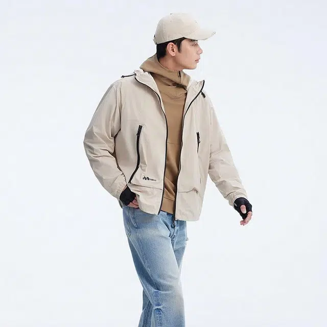 美特斯邦威 舒适百搭山系户外拉链夹克外套 男款