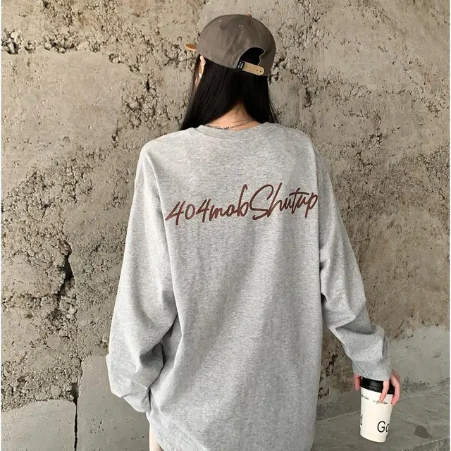 404MOB GANG Logo Print Long Sleeve Tee