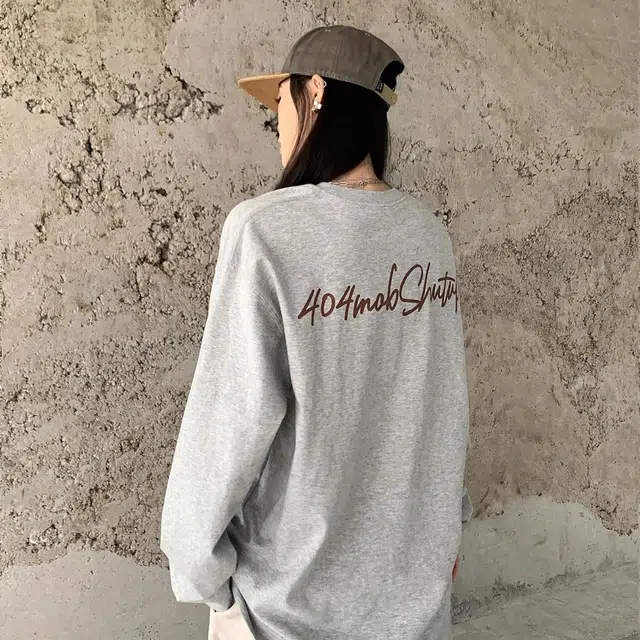 404MOB GANG Logo Print Long Sleeve Tee