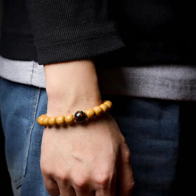 三檀小舍 孔雀复古蓝 招财财源滚滚 诸事顺利好运连连 国风国潮新中式 小众高级轻奢文玩盘玩 礼盒 猴头核桃 手串 男女同款情侣款