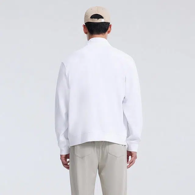 美特斯邦威 宽松百搭舒适开衫字母纯色长袖卫衣 男款