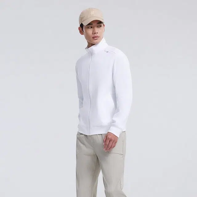 美特斯邦威 宽松百搭舒适开衫字母纯色长袖卫衣 男款