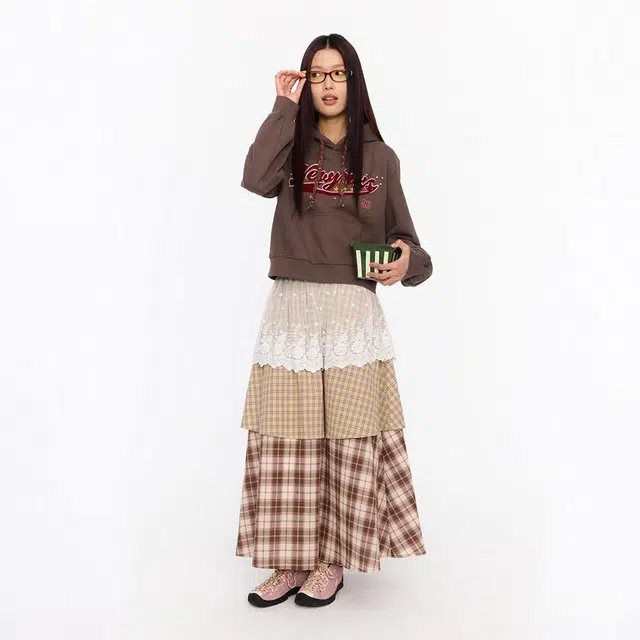 江南先生 美式复古毛巾绣钉珠长短款连帽卫衣 男女同款