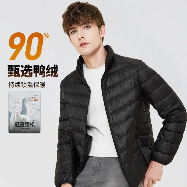 红豆 立领锁绒保暖休闲百搭羽绒服 男款