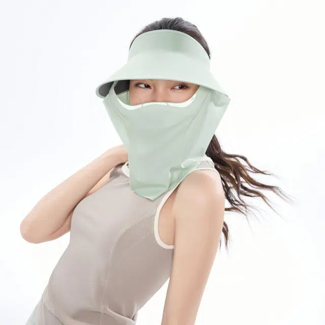 蕉下 户外防紫外线帽子面罩二合一可拆卸轻薄不闷脸 锦纶 防晒帽 男女同款情侣款