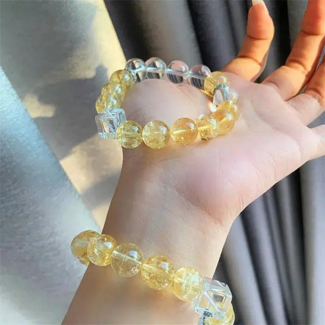 克拉日记 几何小众设计高级感方糖 水晶 手串 女款