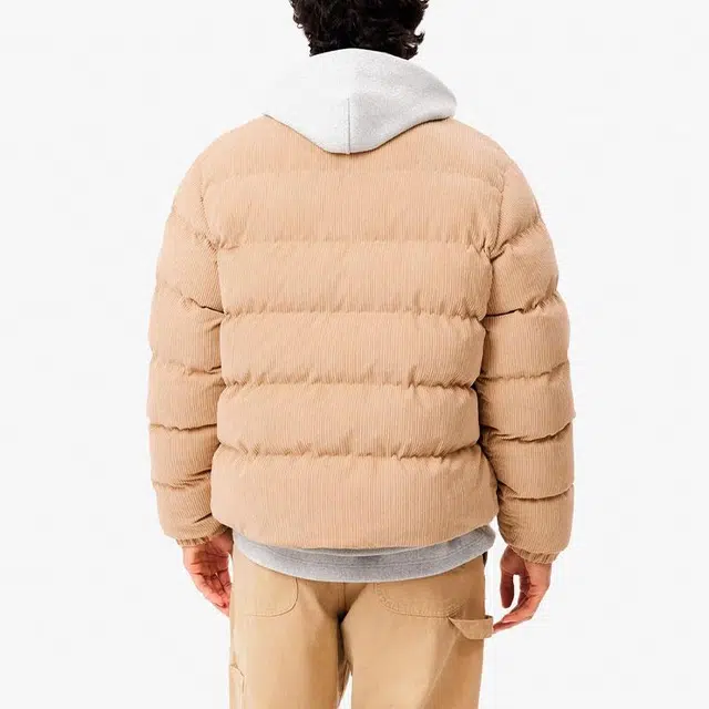 Lacoste Corduroy Zip Jacket Beige