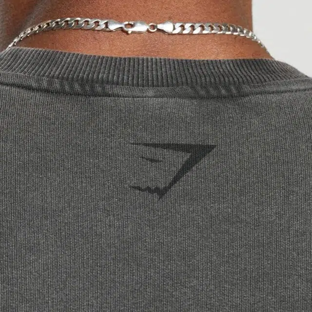 GYMSHARK HERITAGE WASHED SHORT SLEEVE CREW LogoT