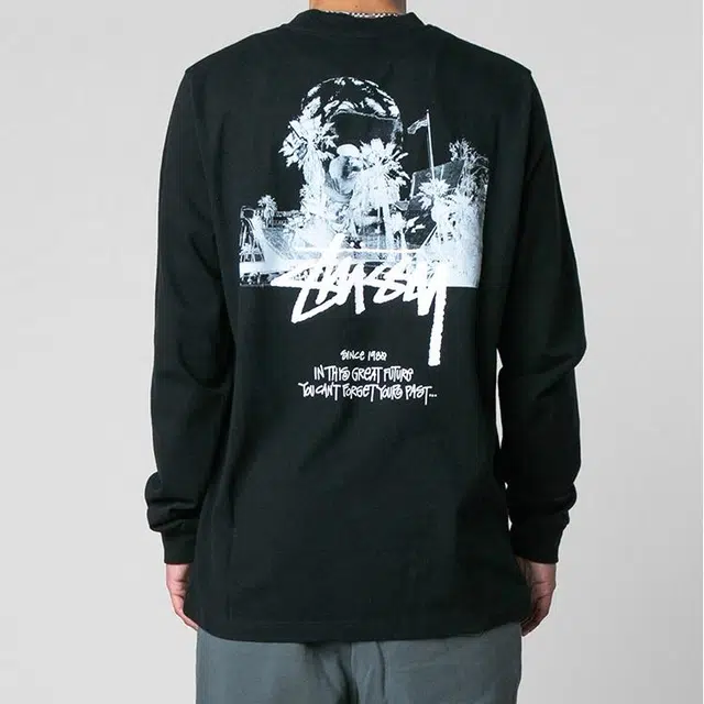 Stussy x MMW LS TEE logoT
