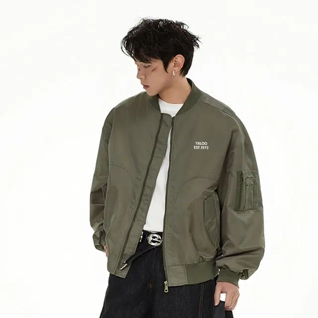 雅鹿 高街复古简约休闲工装百搭夹克外套 男款