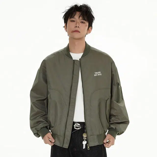 雅鹿 高街复古简约休闲工装百搭夹克外套 男款
