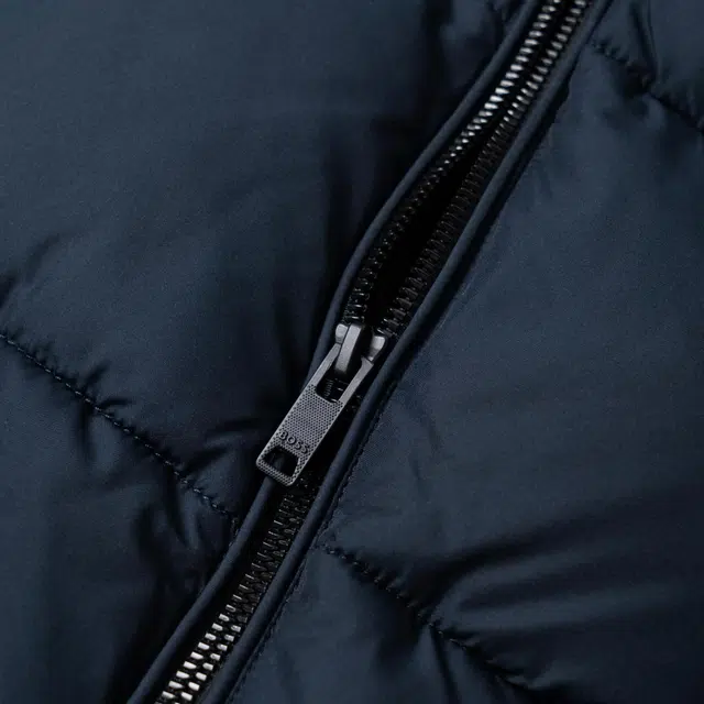 HUGO BOSS Water-Repellent Hooded Puffer Jacket With Logo Badge