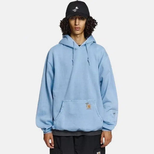 Carhartt WIP x Invincible FW24 Hooded Pigment Dyed Sweatshirt logo