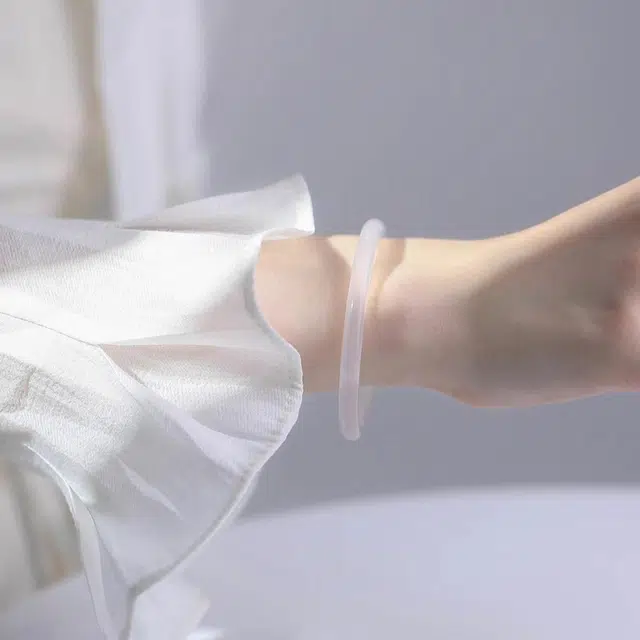 一世倾 新中式国潮古风温婉轻奢精致小众创意高级感复古优雅清透润泽古装汉服旗袍百搭配饰好运 玛瑙 手镯 男女同款情侣款