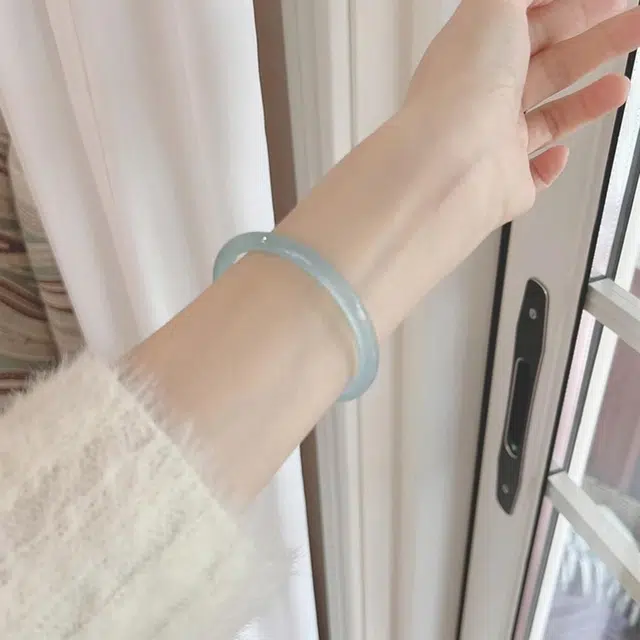 一世倾 新中式国潮古风温婉轻奢精致小众创意高级感复古优雅清透润泽古装汉服旗袍百搭配饰好运 玛瑙 手镯 男女同款情侣款