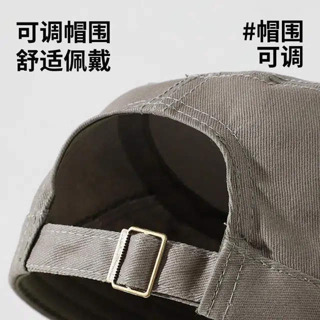 浪莎 中老年帽子透气短檐平顶光头遮阳防晒户外钓鱼登山运动透气亲肤太阳帽可调节 聚酯纤维 鸭舌帽 男款