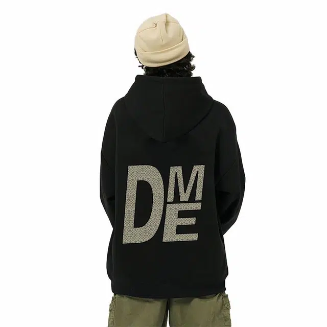 【dme】 美式复古连帽套头重磅舒适长袖休闲宽松卫衣 男女同款