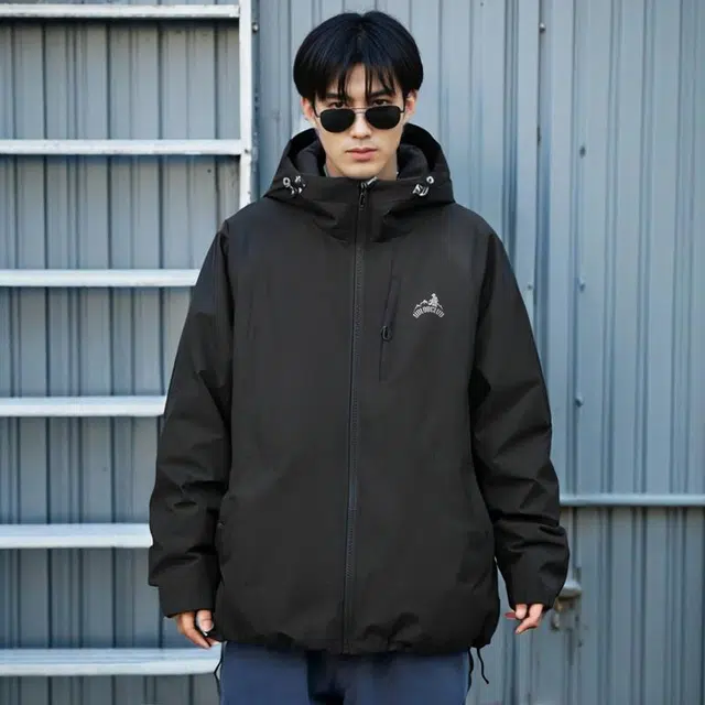 雅鹿  山系户外登山运动百搭青少年简约连帽三防宽松休闲  防风防泼水冲锋衣 男女同款