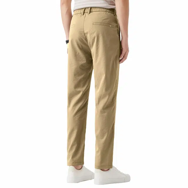 红豆 宽松百搭纯色舒适直筒休闲裤 男款