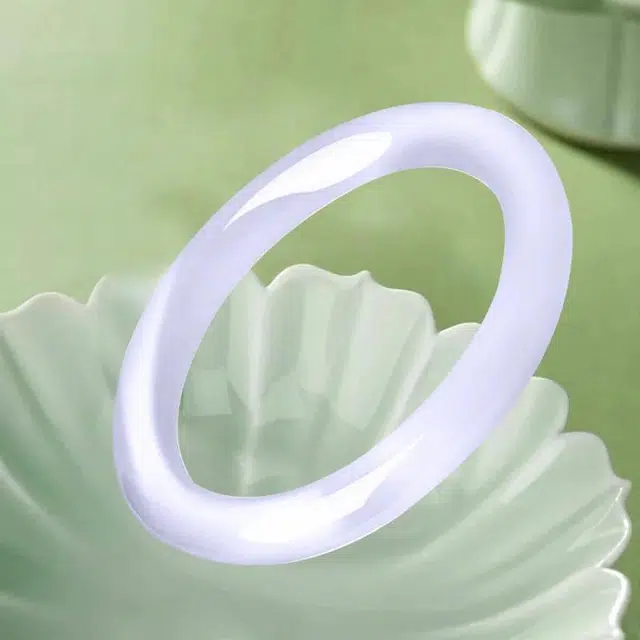 兰慕茵诺 新中式轻奢香芋梦幻紫 一步一响 少女温婉气质显白素圈美人镯 #好运 琉璃 手镯 女款