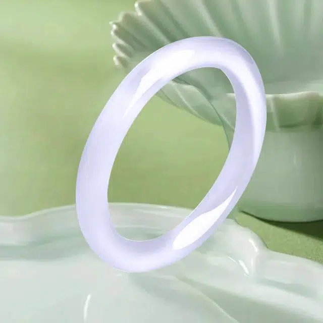 兰慕茵诺 新中式轻奢香芋梦幻紫 一步一响 少女温婉气质显白素圈美人镯 #好运 琉璃 手镯 女款