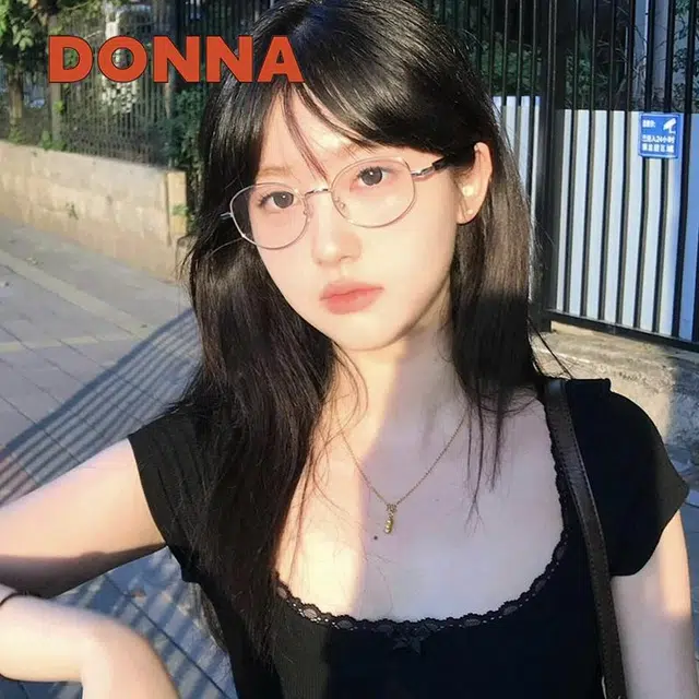 哆哪 简约时尚窄框 合金板材 椭圆形 光学镜架 男女同款情侣款