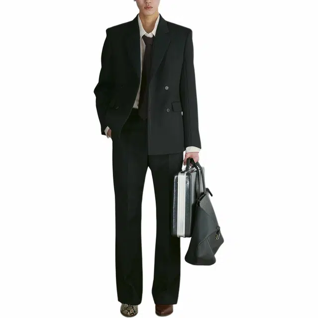 RECTO FW24 DUNE HOURGLASS SILHOUETTE TAILORED JACKET Black