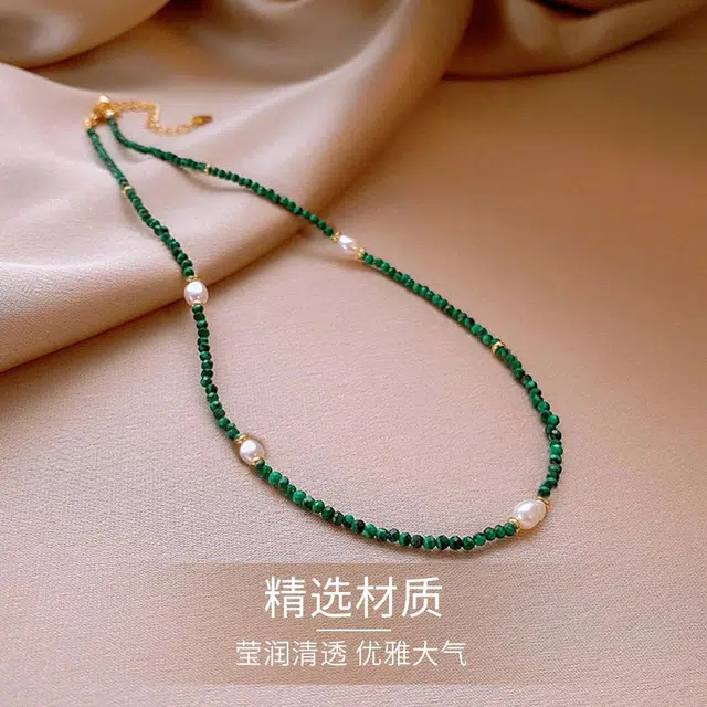 品彩 新中式 串珠 轻奢高级感 时尚百搭 复古 淡水珍珠 项链 女款