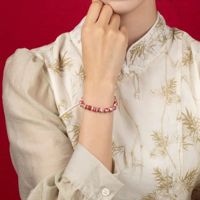 心若莲华 时尚 百搭 朱砂 手串 男女同款情侣款