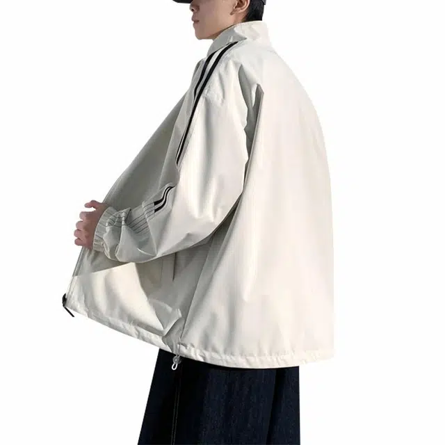 美力城 双面穿美式高街复古夹克外套 男女同款
