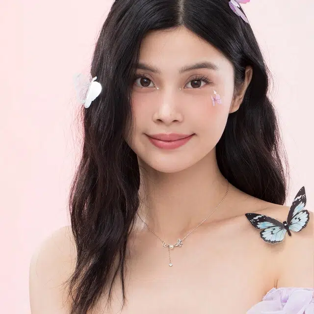 珂里 优雅精致蝴蝶纷飞气质小众高级感甜美百搭锁骨链 合金 项链 女款