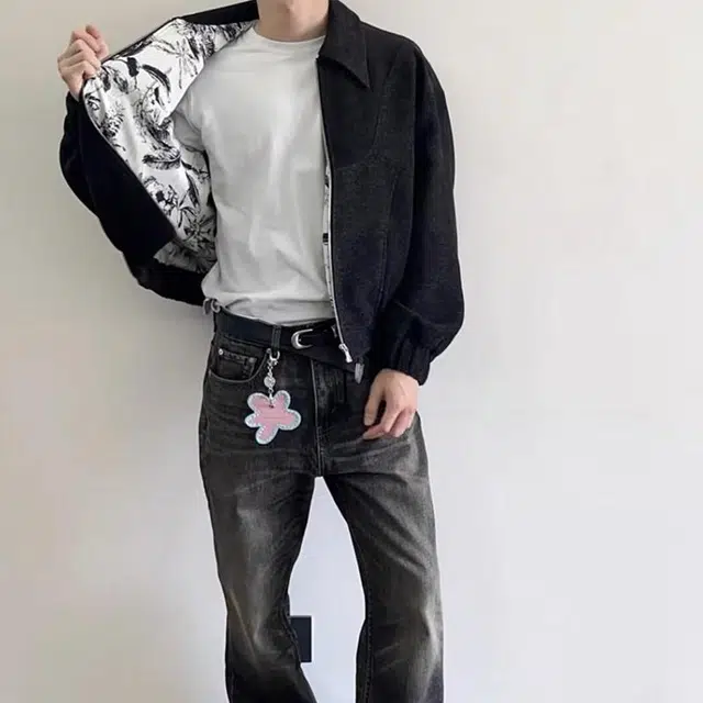 极限涡轮 国潮拉链舒适时尚外套夹克 男女同款 黑色