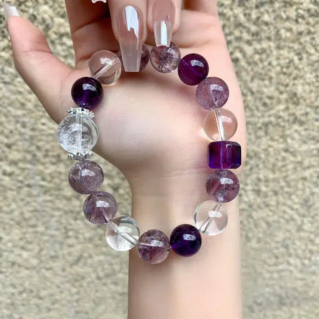 丰运阁 紫定上岸·一研为定 紫水晶 手串 女款