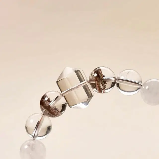 谧月珠宝 五行平衡 新中式国潮天然聚宝盆能量守恒多宝轻奢精致优雅大气高级感好运 水晶 玉石手串 男女同款情侣款