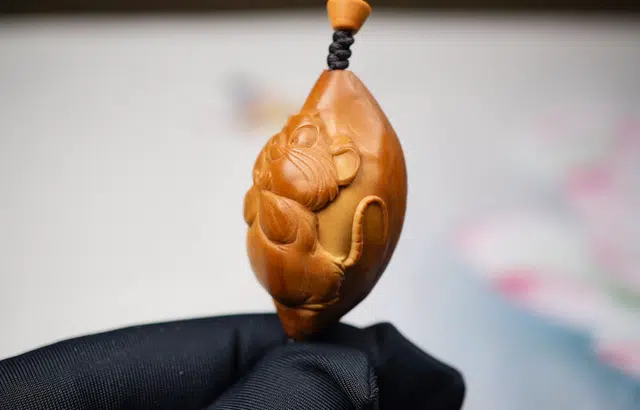 蓝品 吉祥鼠 橄榄核 吊坠 男女同款情侣款