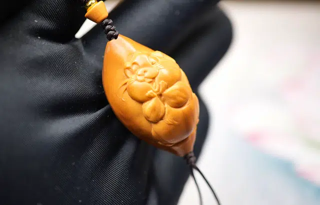 蓝品 吉祥鼠 橄榄核 吊坠 男女同款情侣款