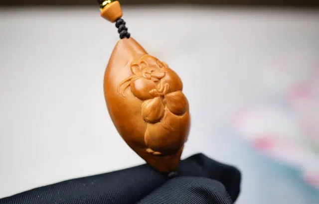 蓝品 吉祥鼠 橄榄核 吊坠 男女同款情侣款