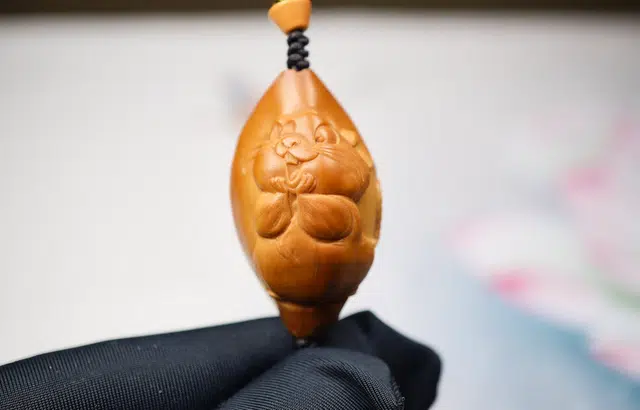 蓝品 吉祥鼠 橄榄核 吊坠 男女同款情侣款
