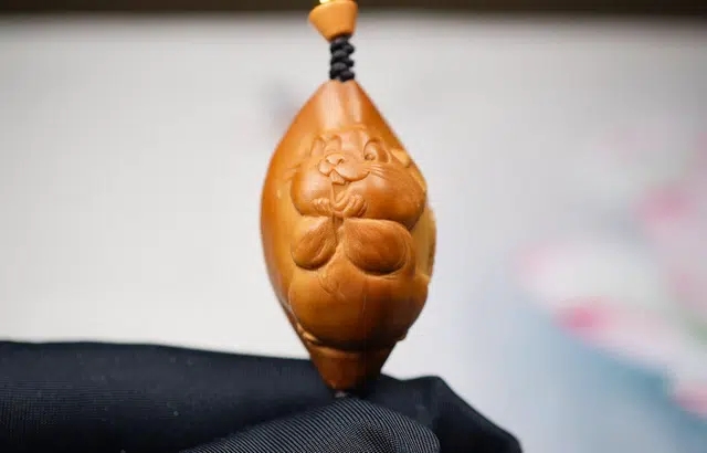 蓝品 吉祥鼠 橄榄核 吊坠 男女同款情侣款