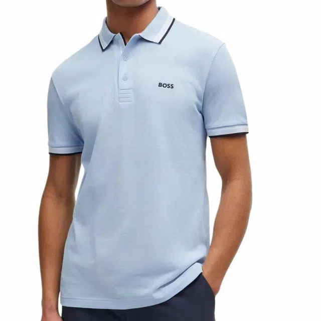 HUGO BOSS Polo Van Biologische Katoen Met Contrasterende Logodetails LogoPolo