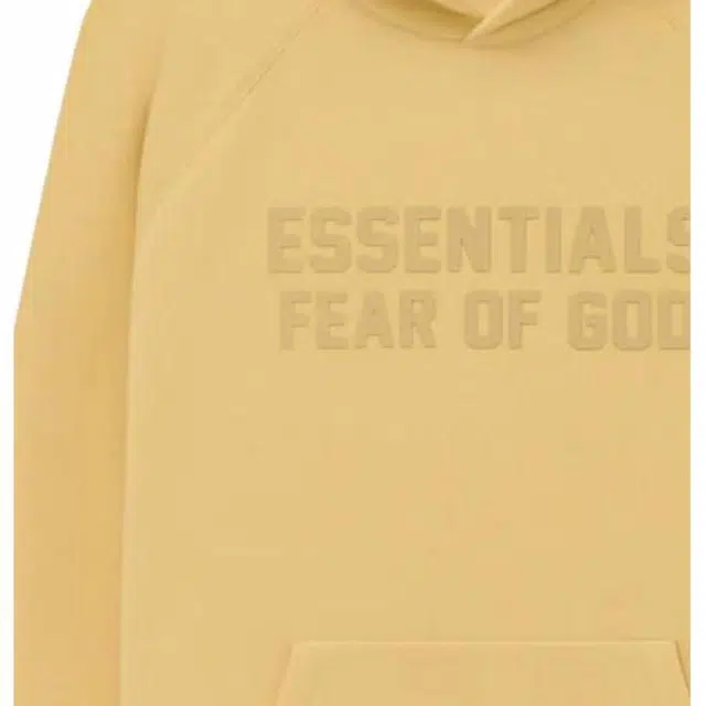 Fear of God Essentials SS23 Essentials Hoodie Light Tuscan Logo