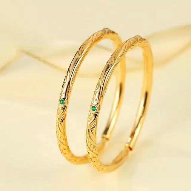 尚银福 乾坤圈 国潮新中式复古时尚轻奢高级感 名族风乾坤圈圆环小众创意设计百搭手饰 好运 合金 手镯 男女同款情侣款