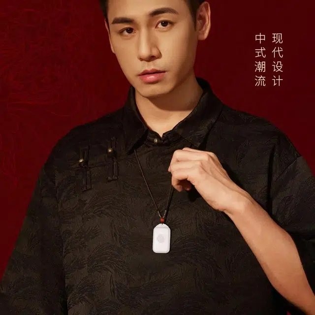 印象眸 新中式国潮简约 羊脂白玉兽头牌 和田玉 和田玉项链 男女同款情侣款 白玉