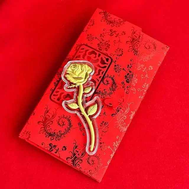 千桐 甜蜜玫瑰 有钱花玫瑰花 浪漫新中式精致花卉 合金 挂件 男女同款情侣款