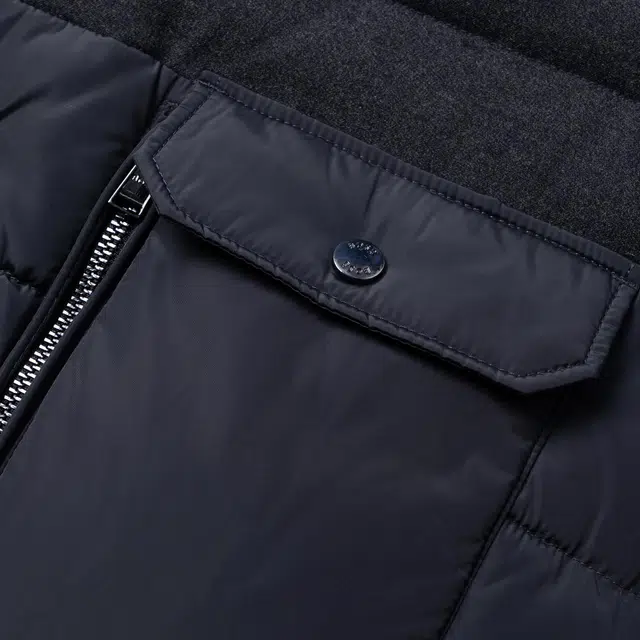 HUGO BOSS Water-Repellent Padded Jacket In Mixed Materials
